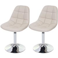 ESSZIMMERSTUHL Grau 2er-Set - Creme/Grau, Textil (47/84/50cm) - MCW