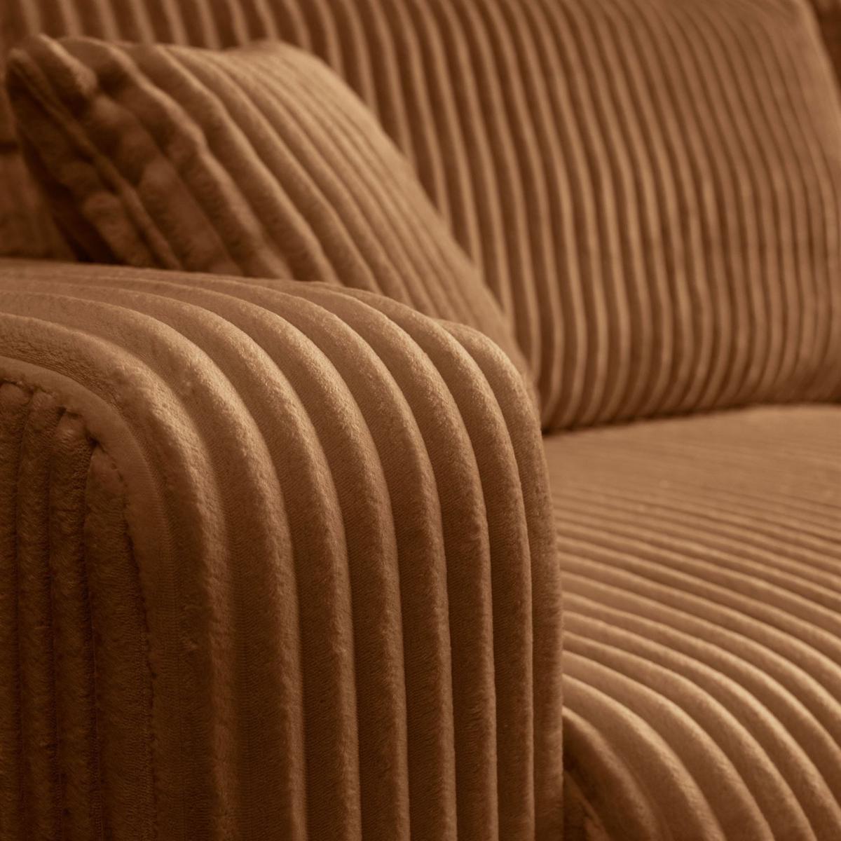 ECKSOFA PRESTIGE SOFT mit Schlaffunktion und Bettkasten, Tilia 56 - Hellbraun, Textil (277/143cm) - Lookway