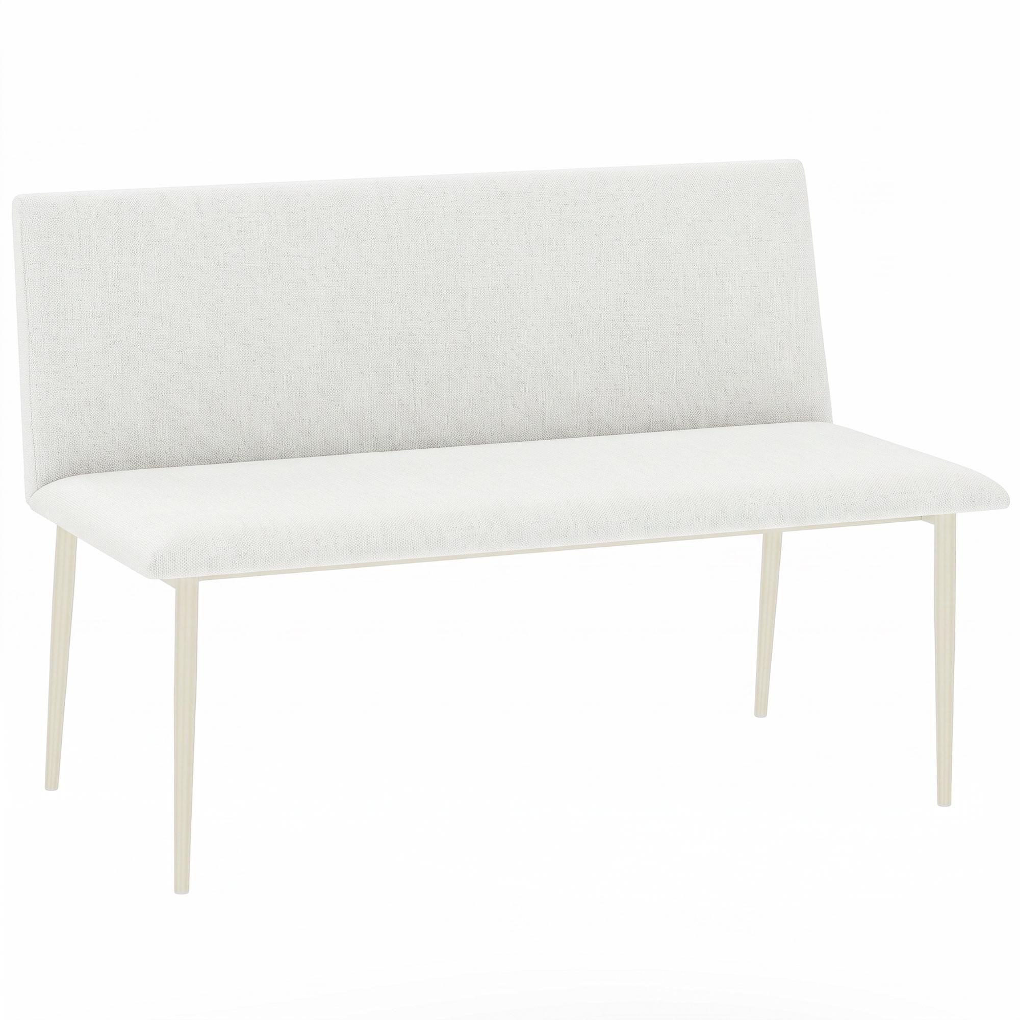 ESSZIMMERSTUHL Stoff in Leinenoptik Beige - Beige, Textil/Metall (61.5/85/120cm) - HOMCOM