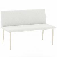 ESSZIMMERSTUHL Stoff in Leinenoptik Beige - Beige, Textil/Metall (61.5/85/120cm) - HOMCOM
