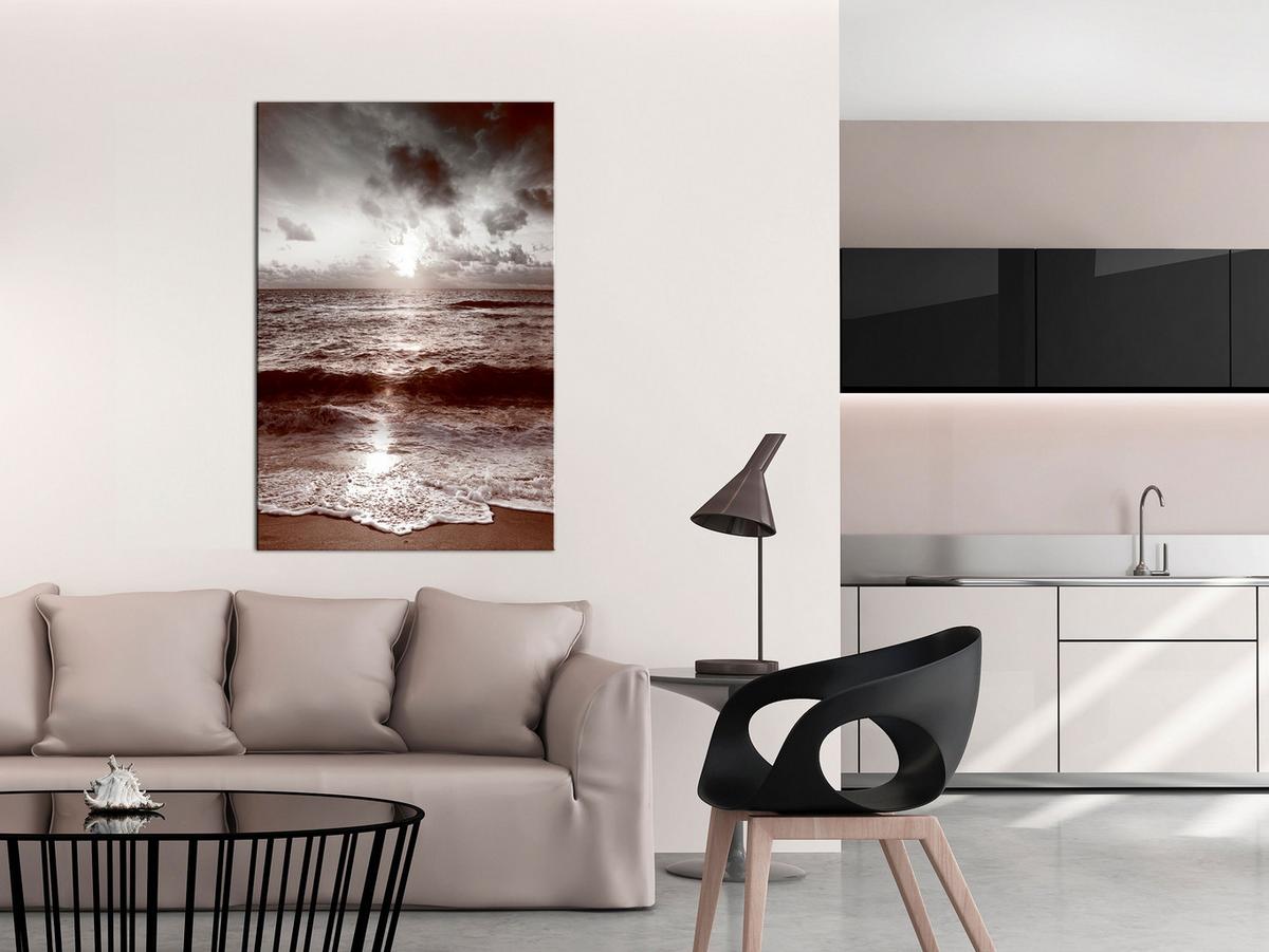 KUNSTDRUCK Grau 40/60 cm - Braun/Grau, Textil (40/60cm) - KUNSTLOFT
