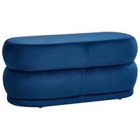 BANK Marineblau Ellendale - Blau, Textil (90/40/41cm) - Beliani