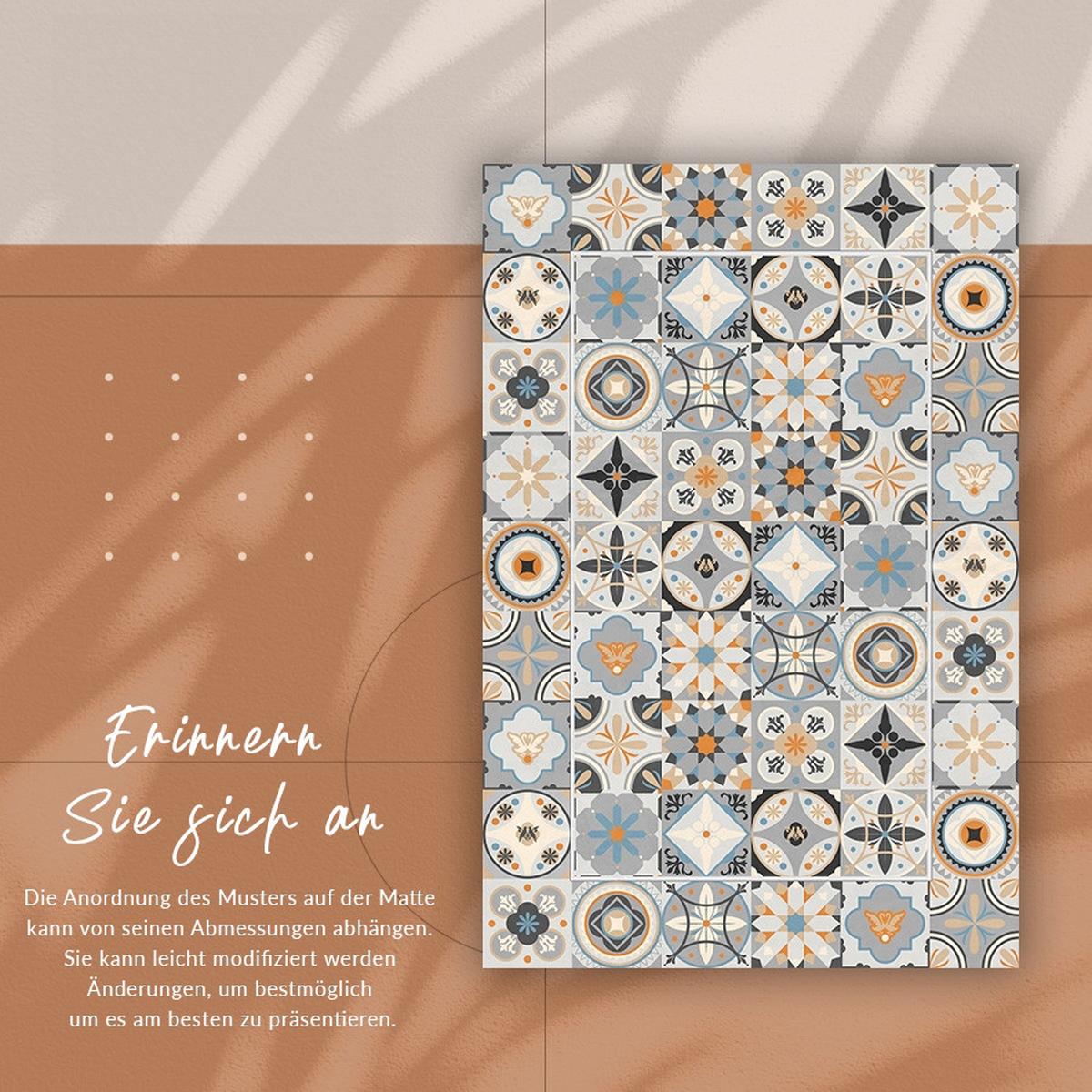 VINYL TEPPICH 80x120 cm Holzplättchen - Multicolor, Kunststoff (80/120cm) - TULUP