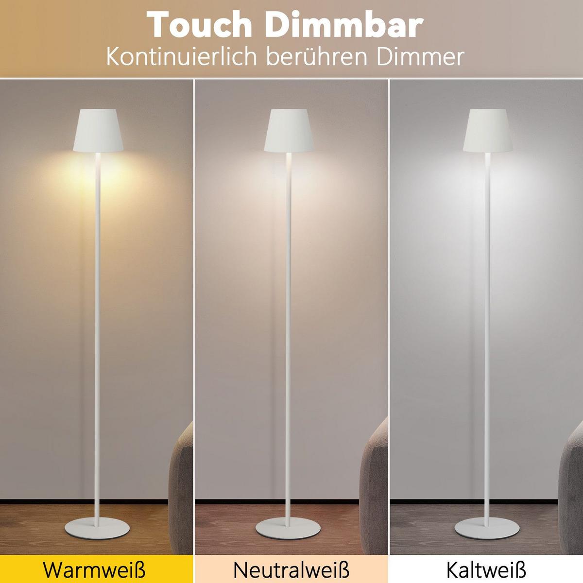 LED-STEHLAMPE Yamauchi 125/11/7.5cm - Weiß, Metall (125/11/7.5cm) - Nettlife