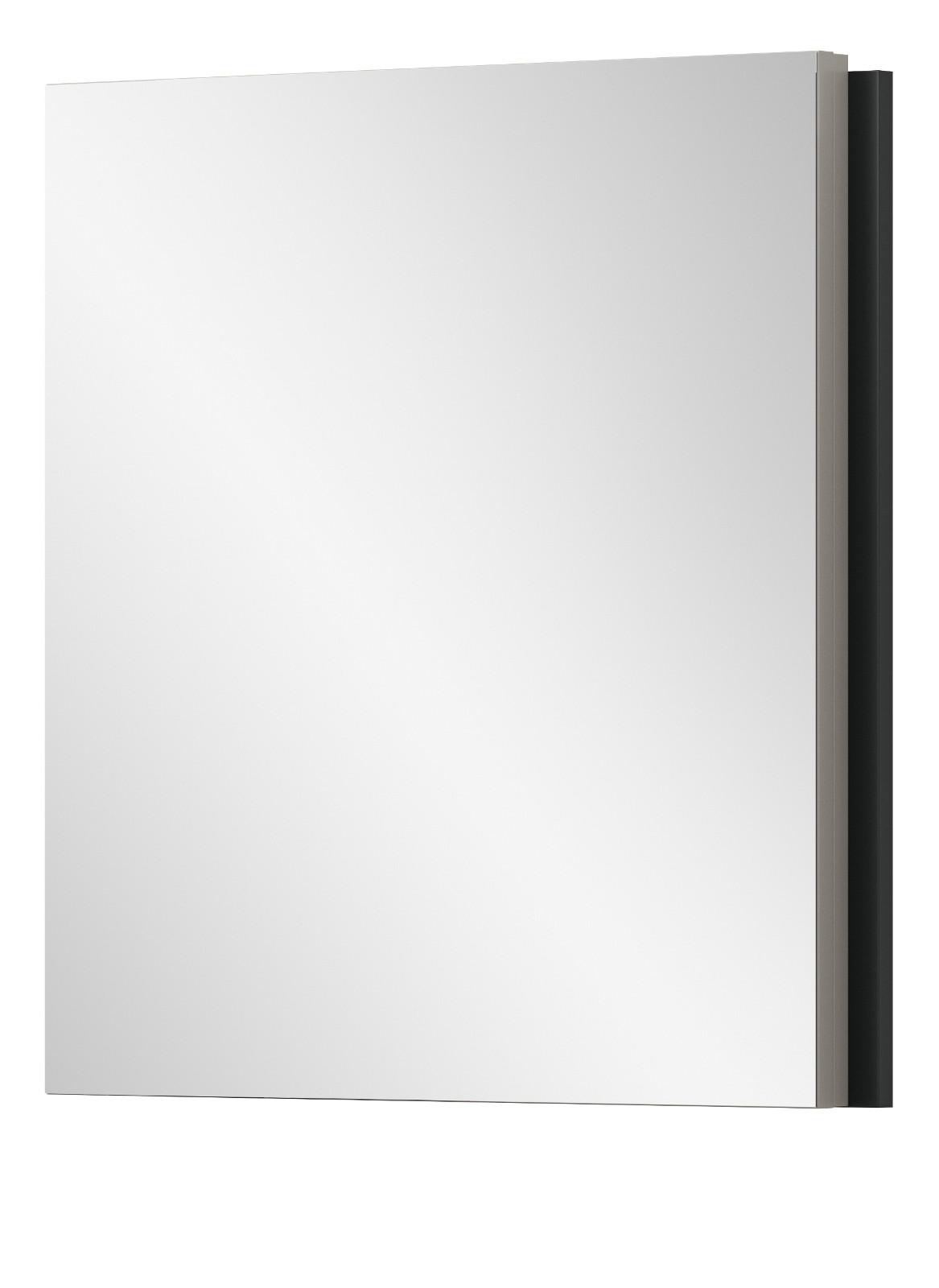 GARDEROBENSPIEGEL Kaschmir, Wandspiegel 72 x 70 cm - Kaschmir/Schwarz, Glas/Holzwerkstoff (72/70/5cm) - Inn.Furn