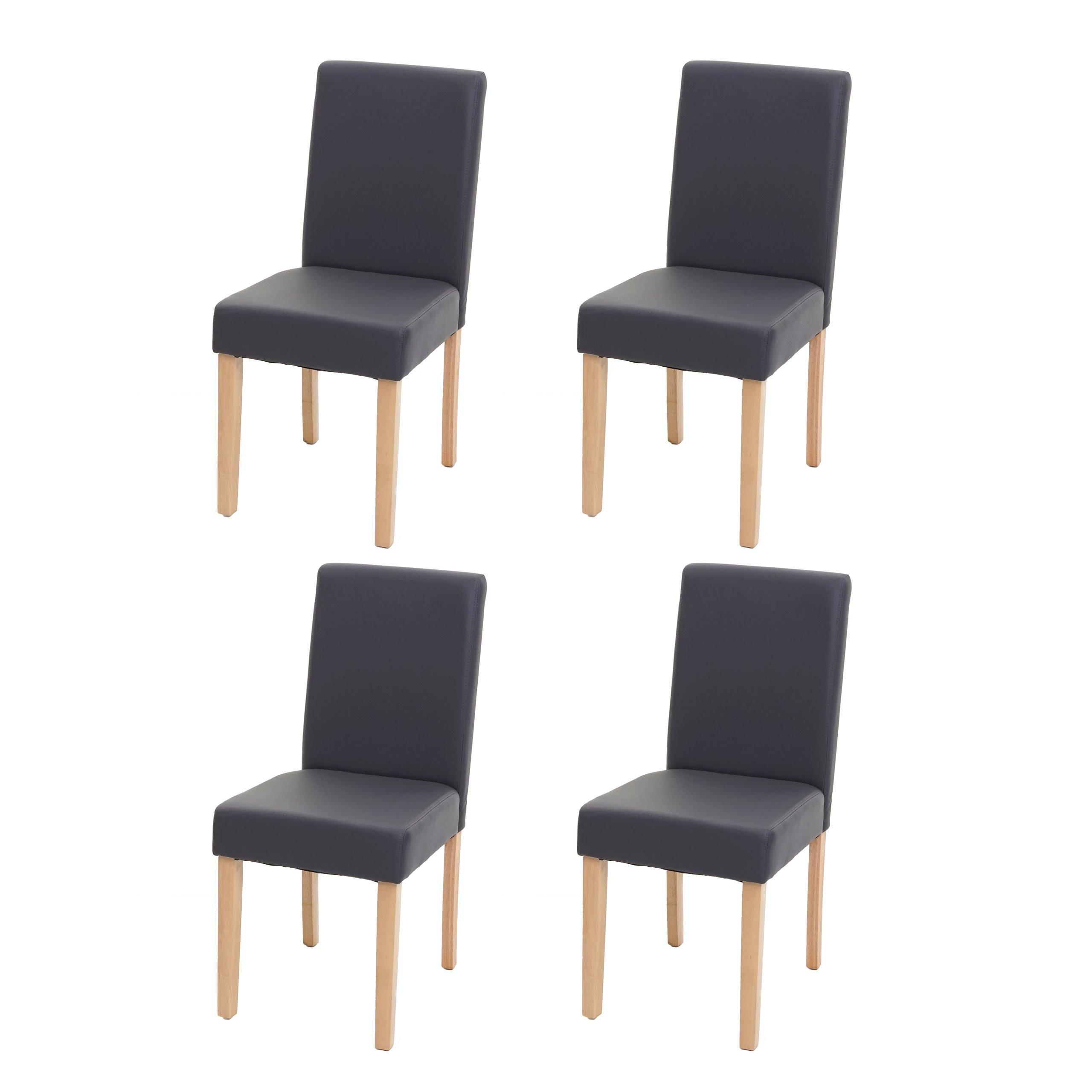 ESSZIMMERSTUHL Grau, Braun 4er-Set - Braun/Grau, Textil (43/90/56cm) - MCW