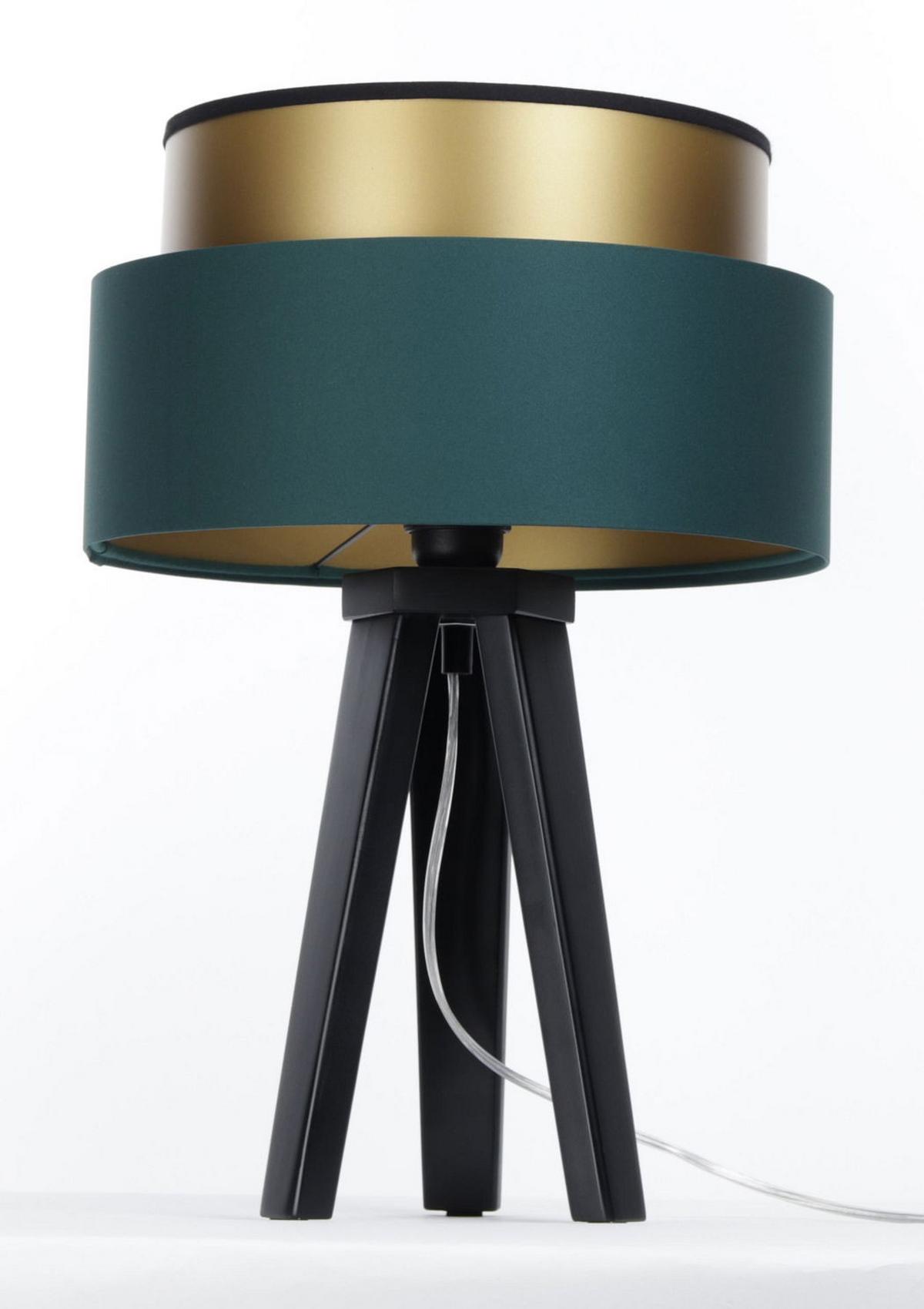 TISCHLAMPE Grün 30/45 cm - Goldfarben, Kunststoff (30/0.7/45cm) - ONZENO