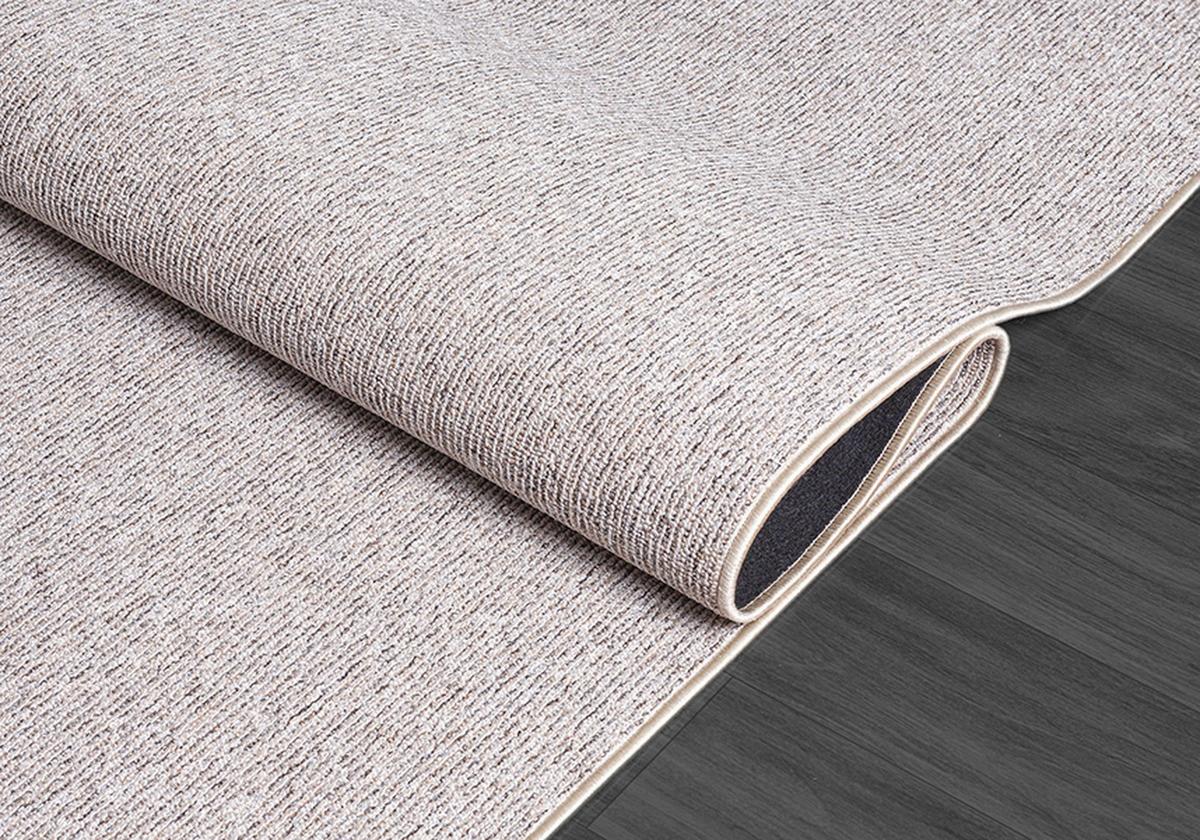 TEPPICH Niederflor Uni COLFOSCO Polypropylen Beige 133 x 133 cm - Beige, Textil (133/133cm) - KADIMA DESIGN
