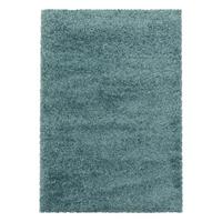 TEPPICH Hochflor SPREE in Türkis, einfarbig, 240 x 340 cm - Blau, Textil (340/240cm) - KADIMA DESIGN