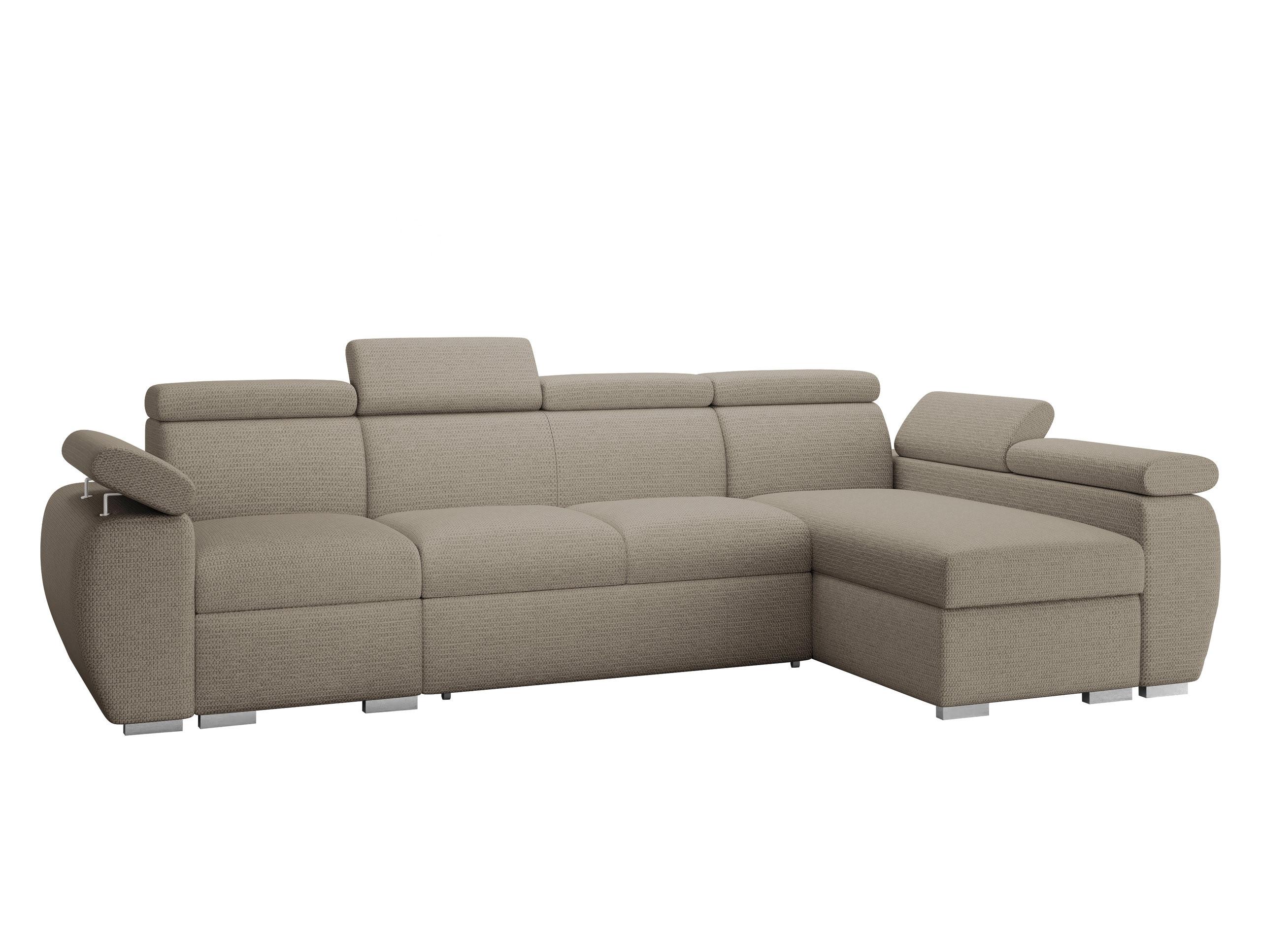 ECKSOFA Boston LCP, Seite: Rechts 1P(65)+2R+LCP - Kaschmir/Silberfarben, Holz/Textil (320/170cm) - MIRJAN24