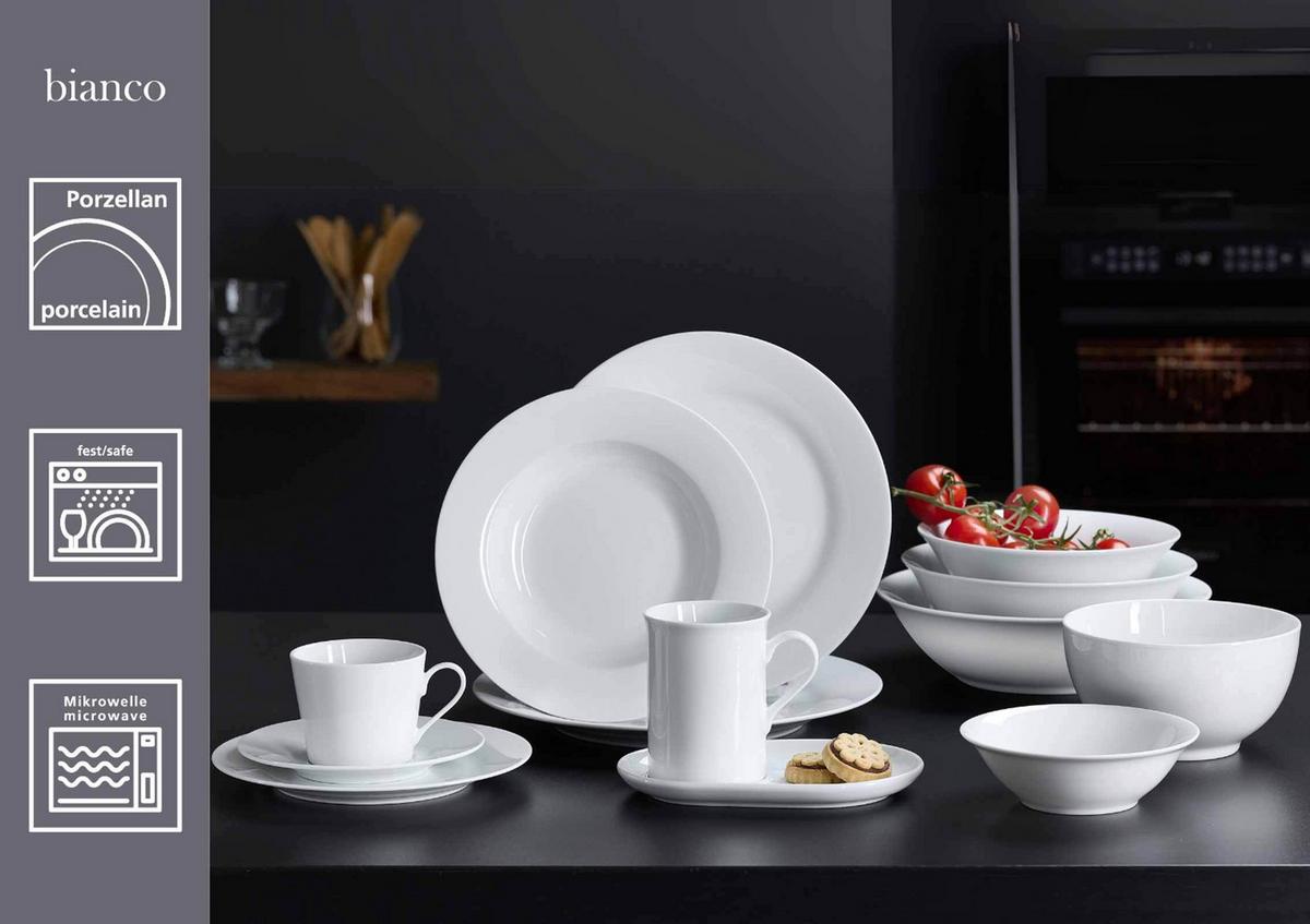 KAFFEEUNTERTASSEN Bianco Conico weiß ø 15 cm 6er Set - Weiß, Keramik (15cm) - Ritzenhoff Breker