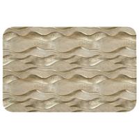 WC-VORLEGER Wellen - Muster - Gold Toilettenteppich 80x50 cm - Messingfarben, Textil (80/1cm) - OnlyWow