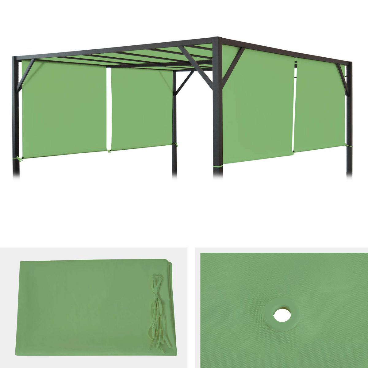 ERSATZBEZUG DACH FÜR PERGOLA BEJA Grün - Grün, Textil (272/1/596cm) - MCW