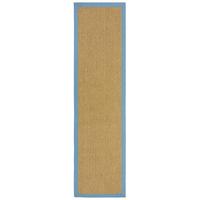 OUTDOORTEPPICH Waschbar KEER, mit Bordüre, Natur-Blau, 60 x 230 cm - Beige, Textil (60/230cm) - KADIMA DESIGN