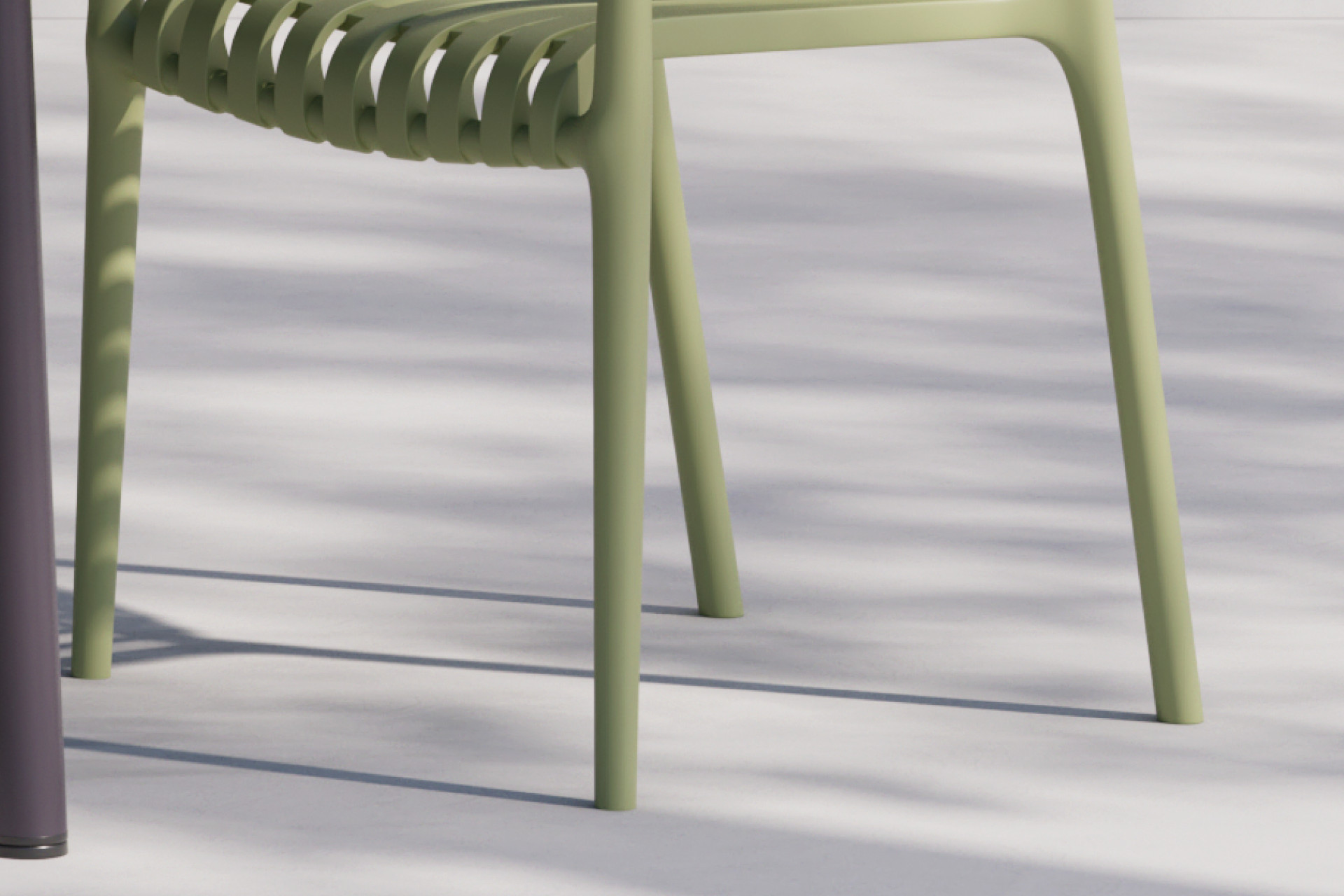 Gartenstuhl Beine Säule grün