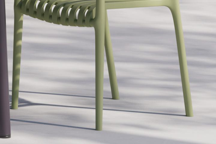 Gartenstuhl Beine Säule grün