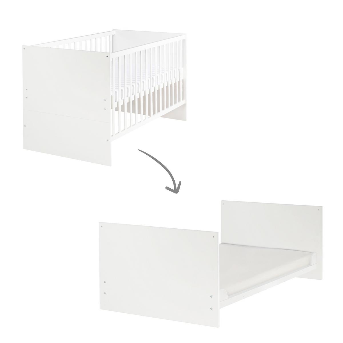 BABYZIMMER-SET Anton 2-teilig - Weiß, Holzwerkstoff (78.5/80/142cm) - Roba