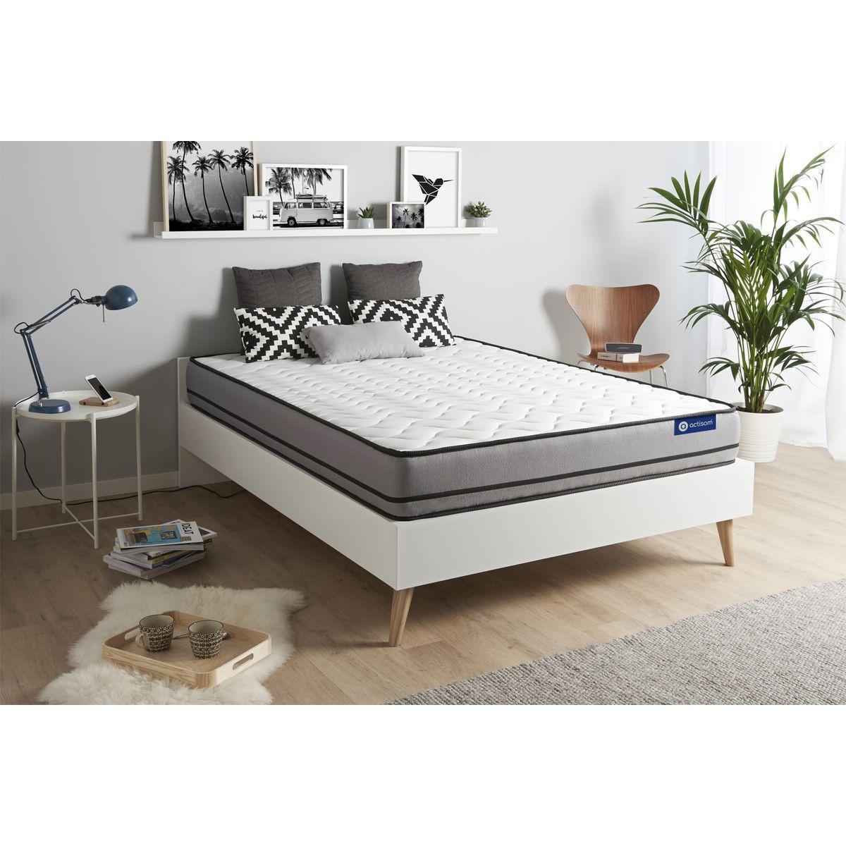 MATRATZE Actimemo night Memory-Schaum 160 x 195 cm h4 - Weiß, Textil (160/195cm) - ACTISOM