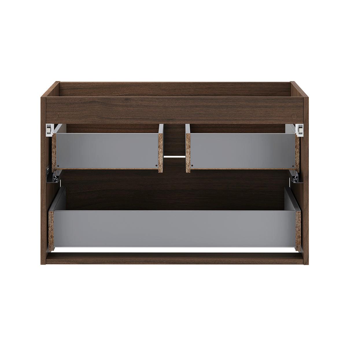WASCHTISCH 81cm Edmé Dunkles Holz - Braun, Holzwerkstoff (81/52/46cm) - Petits-meubles