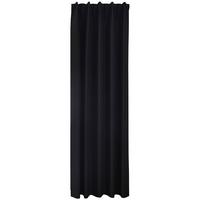 VORHANG BOSTON DARK HxB 245x140 cm Schwarz - Schwarz, Textil (140/245cm) - Gardinenbox