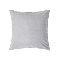 KISSENHÜLLE Baumwollsamt grau 60/60 cm - Hellgrau, Textil (60/60cm) - Homescapes