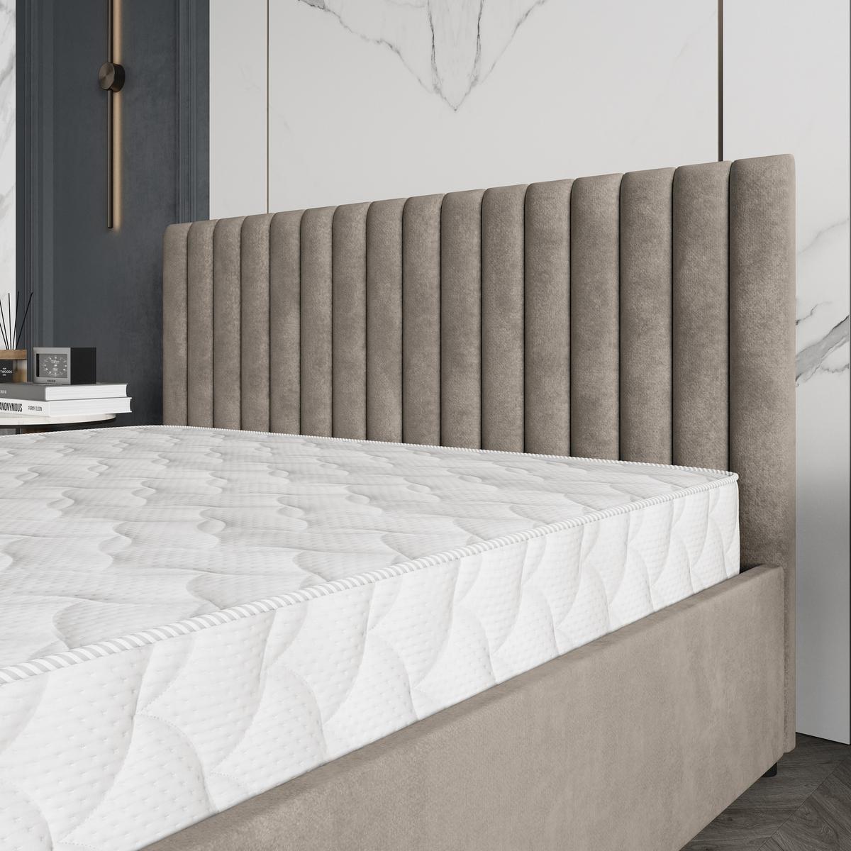 POLSTERBETT CARMIA 160x200 cm mit Bettkästen - Beige - Beige, Holz (172/200cm) - MASSENO