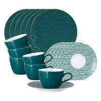 KAFFEESERVICE Life Fashion Trendy Petrol 18-tlg. - Petrol, Keramik (2/2/2cm) - Seltmann Weiden