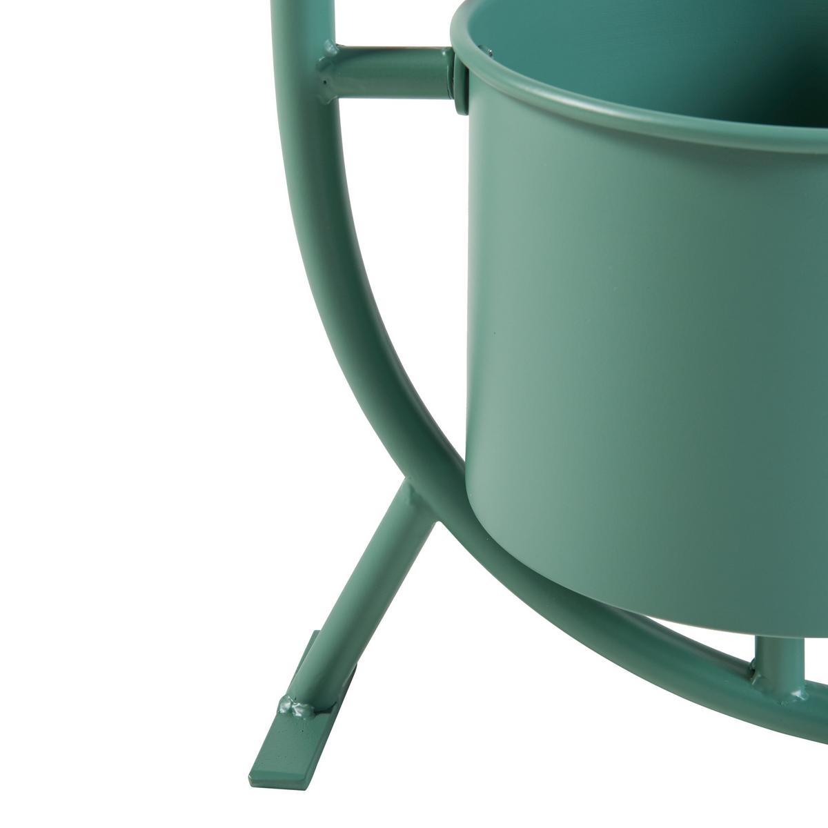 PFLANZENSTÄNDER Almelo - Grün, Metall (63cm) - [en.casa]