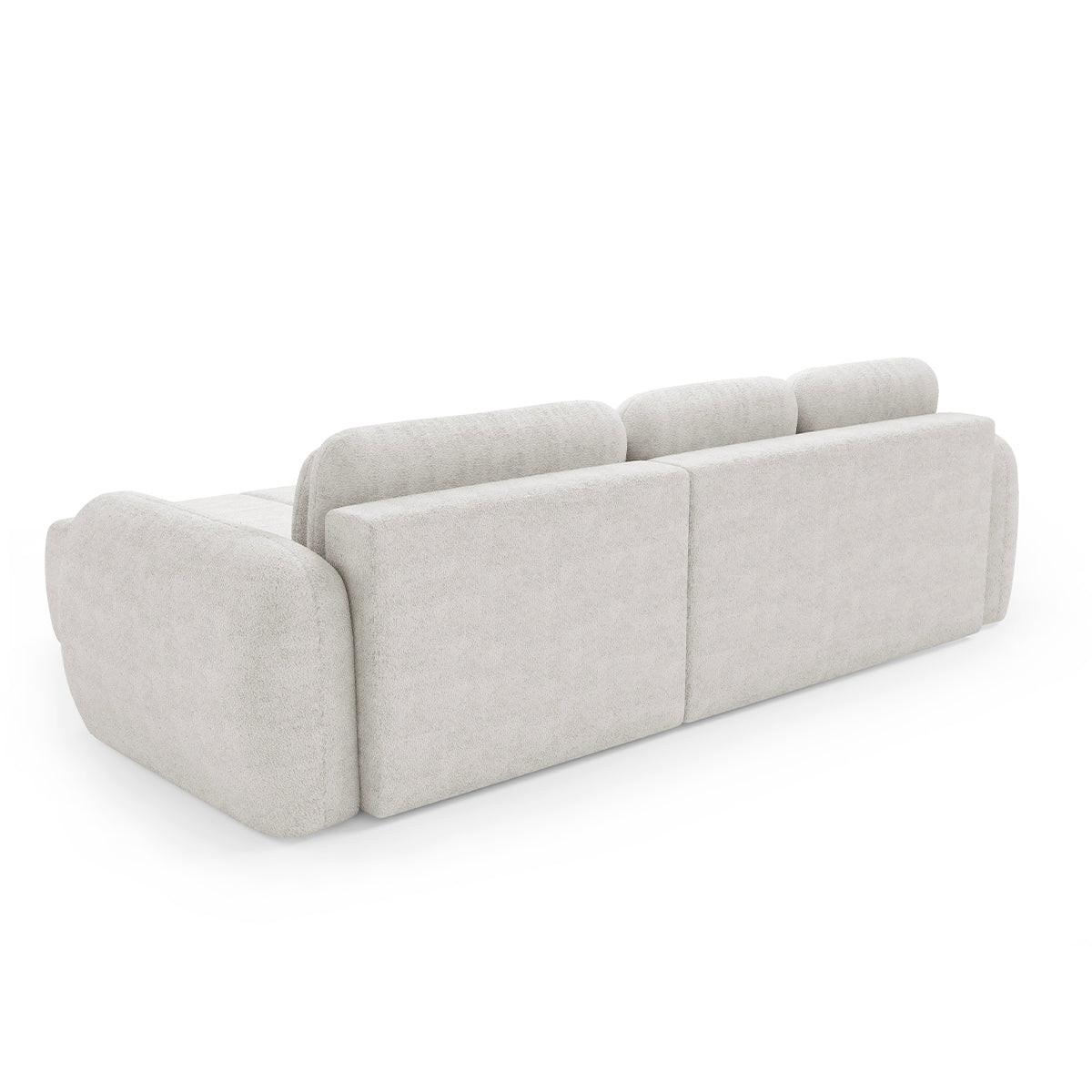 ECKSOFA Cesar 3 Sitzplätze Weiß - Weiß, Holz (304/190cm) - Petits-meubles