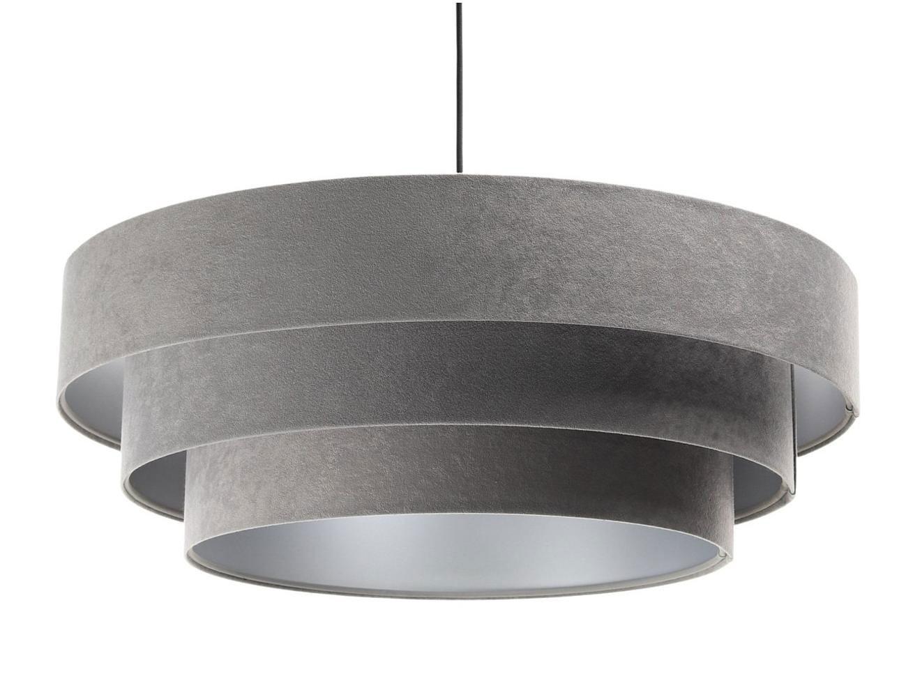HÄNGELEUCHTE Grau 60/20 cm - Silberfarben, Kunststoff (60/1.5/20cm) - ONZENO