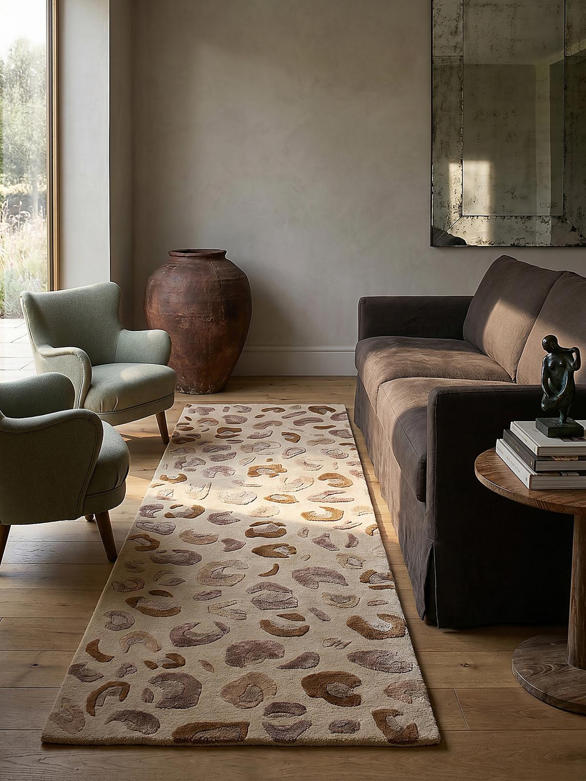 KURZFLORTEPPICH SABLE, mit Tier-Motiv, Natur, 80 x 230 cm - Beige, Textil (230/80cm) - KADIMA DESIGN