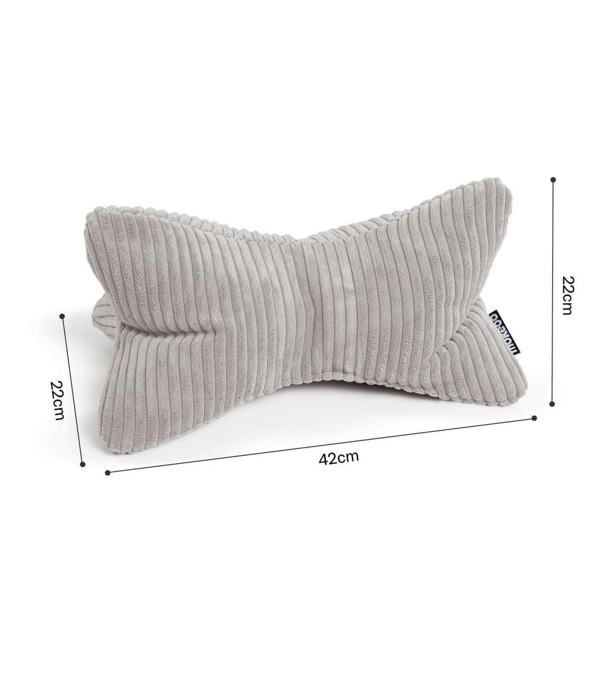 NACKENKISSEN Der Leseknochen - Grau, Textil (42/22cm) - Mokebo