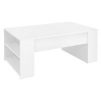 COUCHTISCH 100x60x42 cm Weiß aus Holz - Weiß, Holzwerkstoff (100/60/42cm) - ML-DESIGN