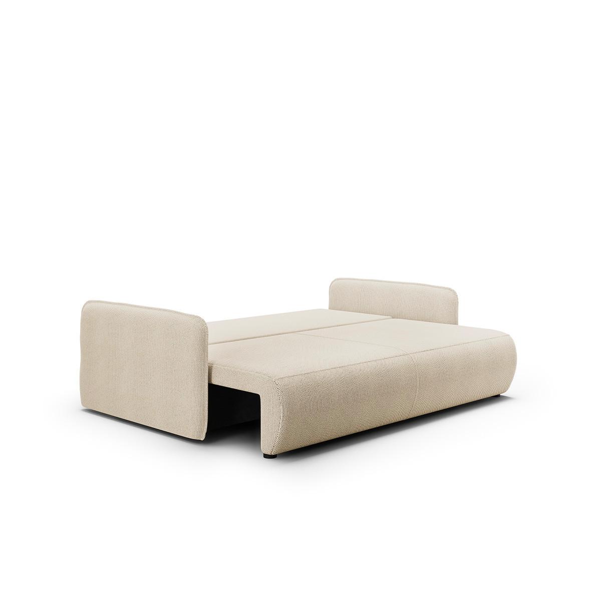 SOFA Claudio 3 Sitzplätze Beige - Beige, Holz (216/86/105cm) - Petits-meubles