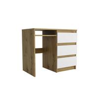SCHREIBTISCH ANGULO 90x50x76 cm Bürotisch Computertisch, Eiche Artisan - Eiche Artisan, Holzwerkstoff (50/90/76cm) - MASSENO