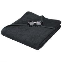 HANDTUCH Marbella 200/70cm Anthrazit - Anthrazit, Naturmaterialen/Textil (70/200cm) - Beautissu 