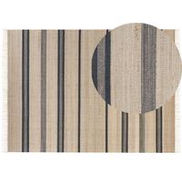 TEPPICH geflochten Talpur 230/160 cm - Beige, Naturmaterialien (160/230cm) - Beliani