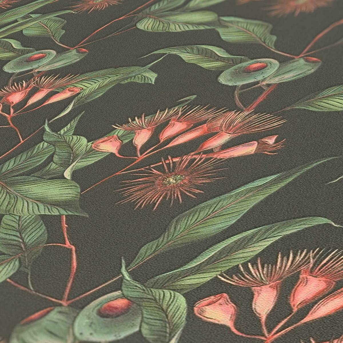 VLIESTAPETE Grau 53/1005 cm - Grün, Textil (53/1cm) - KUNSTLOFT