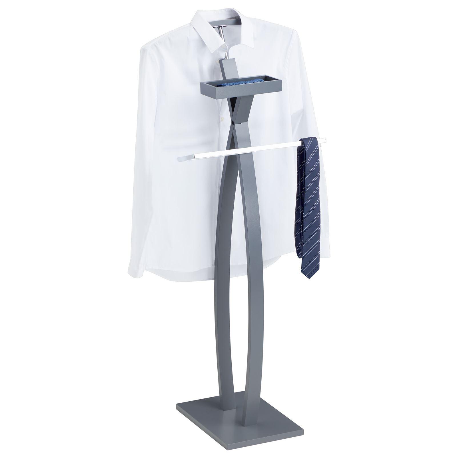 HERRENDIENER ROBIN grau - Grau, Holz (45/117/34cm) - IDIMEX