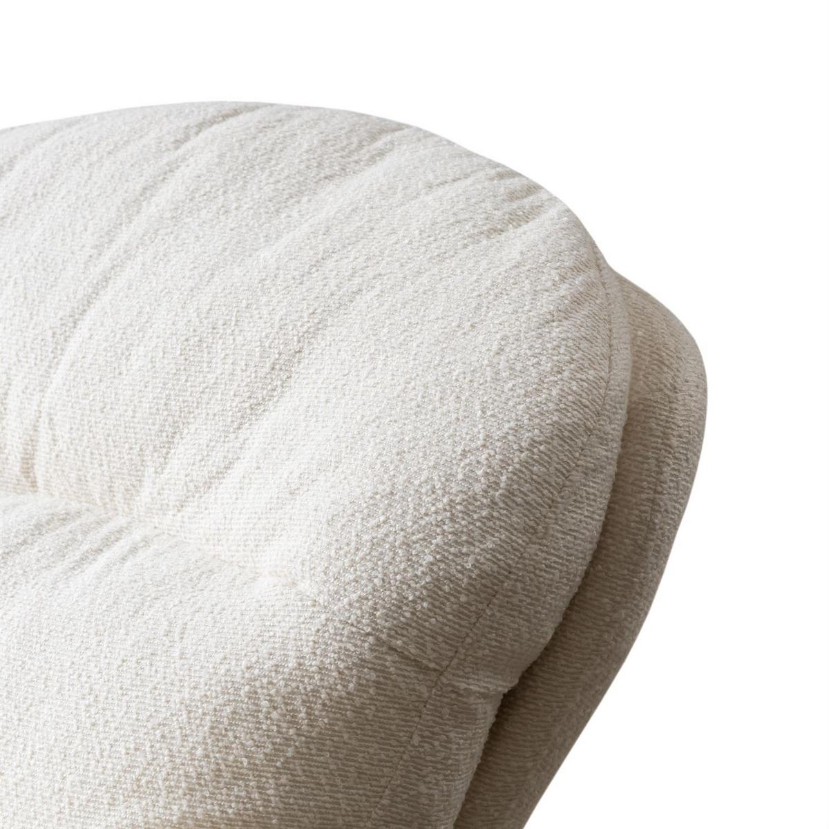 DREHBARER Polstersessel COCO 360° - Weiß, Textil (100/90/110cm) - Lookway