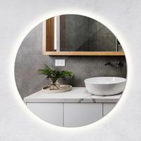 LED SPIEGEL 70 cm Runder Kaltweiß 6500K - Blaugrau, Glas (70/70/2.4cm) - TULUP