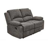 2-SITZER-RELAXSOFA Federkern, Liegefunktion verstellbar durch halbautomatische Relaxfunktion B148/T87/H97 cm, Mikrofaser Vintage Anthrazit / 15130 - Anthrazit/Schwarz, Textil (148/97/87cm) - luma-home