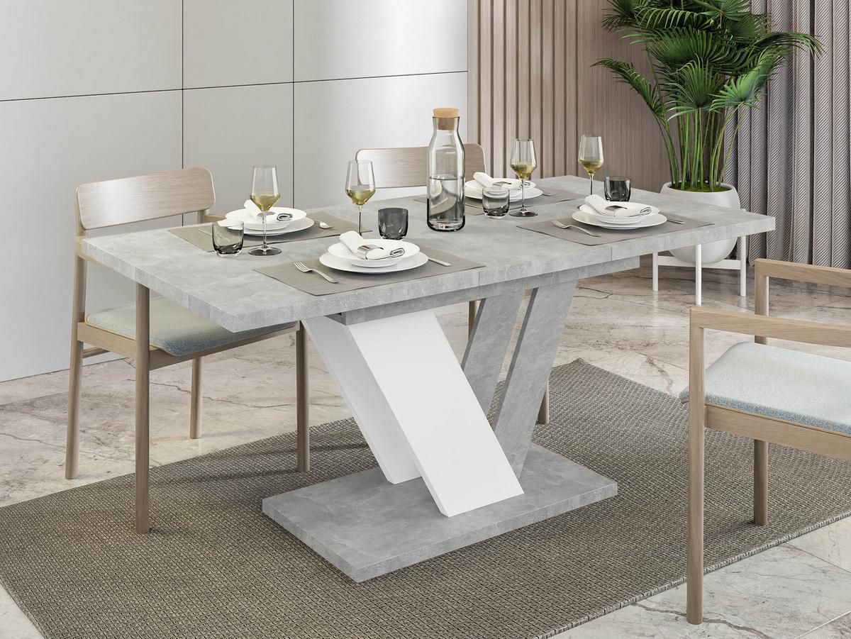 ESSTISCH ausziehbar Dubai - Grau, Holzwerkstoff (80/120/76cm) - MIRJAN24