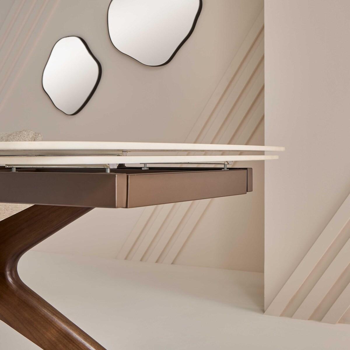 ESSTISCH mit Verlängerung - tivoli 180/90/76 cm - Creme, Naturmaterialien (97/90/76cm) - Signature