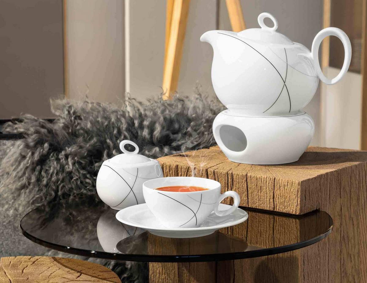 STÖVCHEN Trio Highline weiß ø 14,3 cm - Weiß, Keramik (14.3/6.9cm) - Seltmann Weiden
