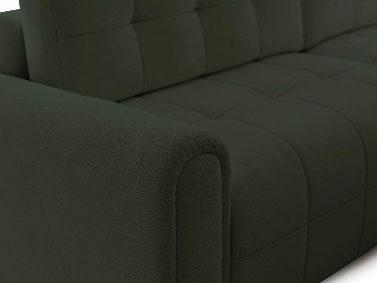 ECKSOFA Simolla Olivgrün rechts - Schwarz/Olivgrün, Kunststoff/Textil (180/268cm) - Selsey