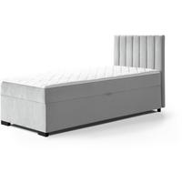 POLSTERBETT Eric 104/207/105 grau - Grau, Holzwerkstoff/Textil (100/200cm) - Beautysofa