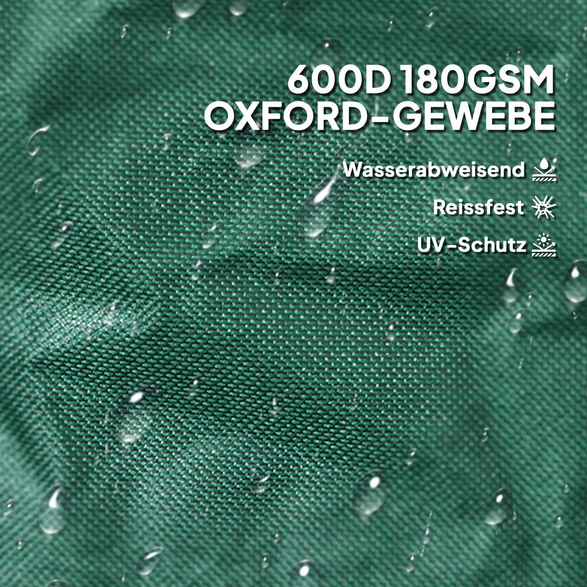 GARTENSACK 2x160L - Grün, Textil (55/65/55cm) - Outsunny