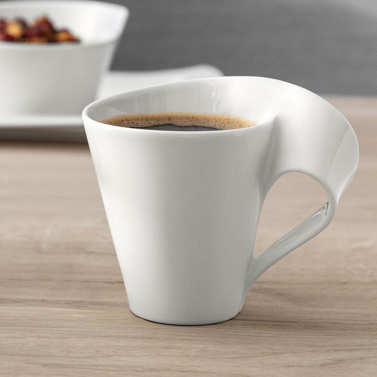 BECHER MIT HENKEL NewWave weiß 300 ml 4er Set - Weiß, Keramik (0.3L) - Villeroy & Boch