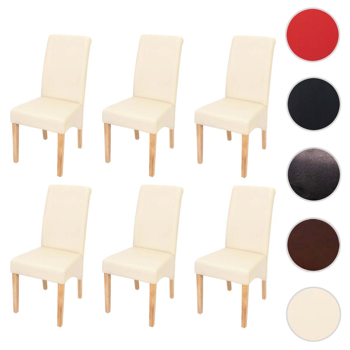 ESSZIMMERSTUHL Beige, Braun 6er-Set - Beige/Braun, Textil (46/99/50cm) - MCW